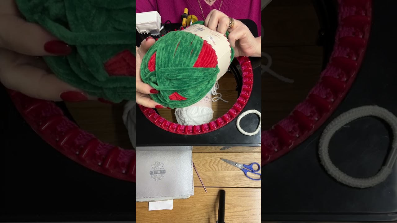 Making a Scrunchie on a Circular Knitting Machine Part One