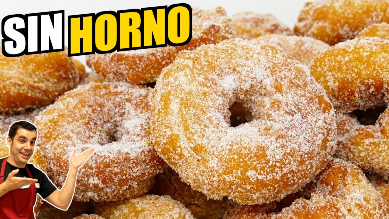🍩🤤 Cómo hacer rosquillas tiernas y esponjosas | Receta fácil y rápida con solo 6 ingredientes