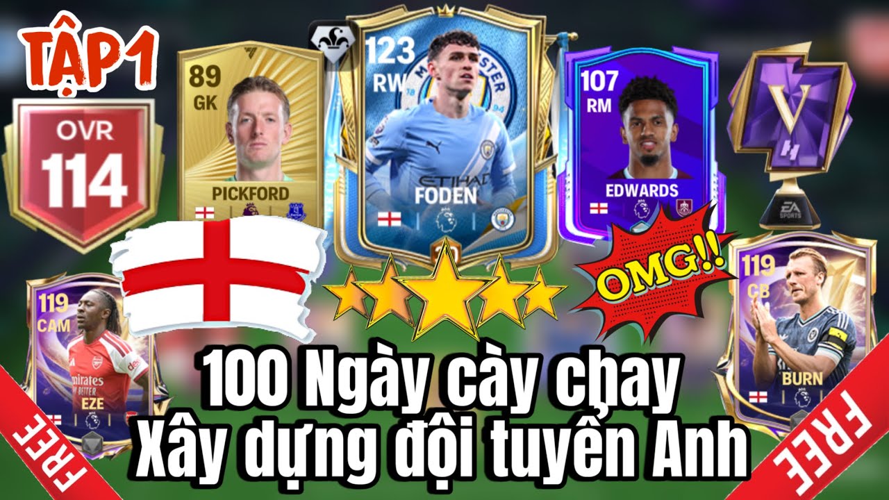FC MOBILE VIETNAM | EPISODE 1: FODEN AND 10 LOGS | 100-DAY FREE-TO-PLAY CHALLENGE: BUILDING THE E...