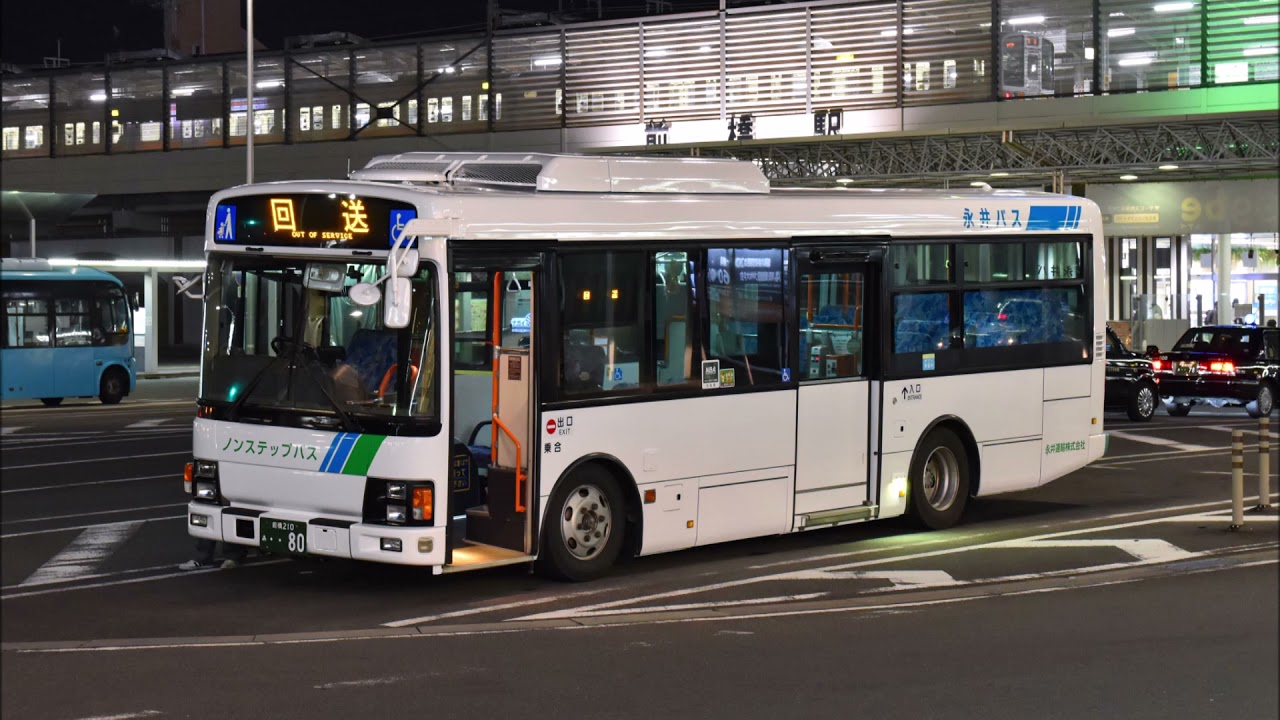 【バス走行音】永井運輸  PA-LR234J1(東57 前橋公園～東大室)