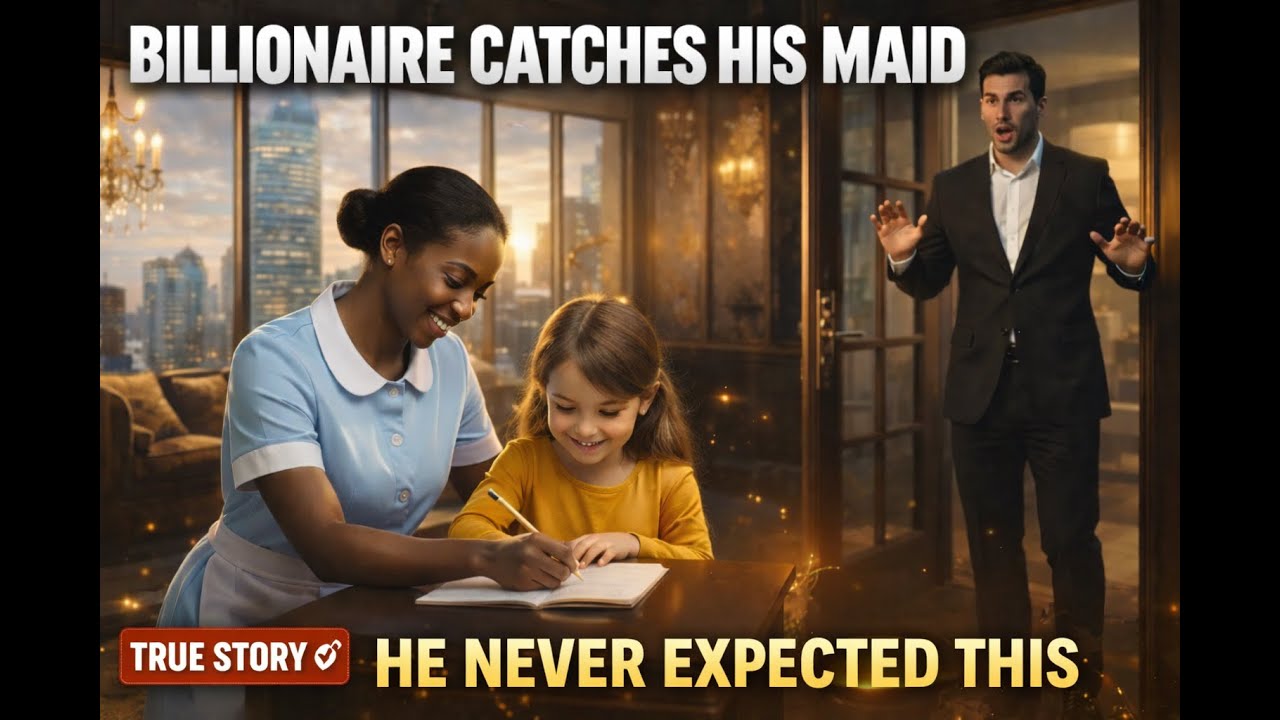Billionaire Catches His Maid Teaching His Daughter — What He Does Next Stuns Everyone