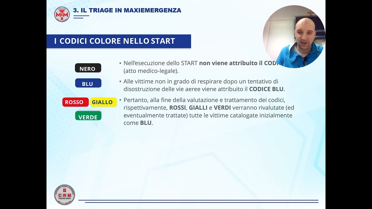 MTM - Metodo toscano maxiemergenze - modulo 3 Il triage in maxiemergenza