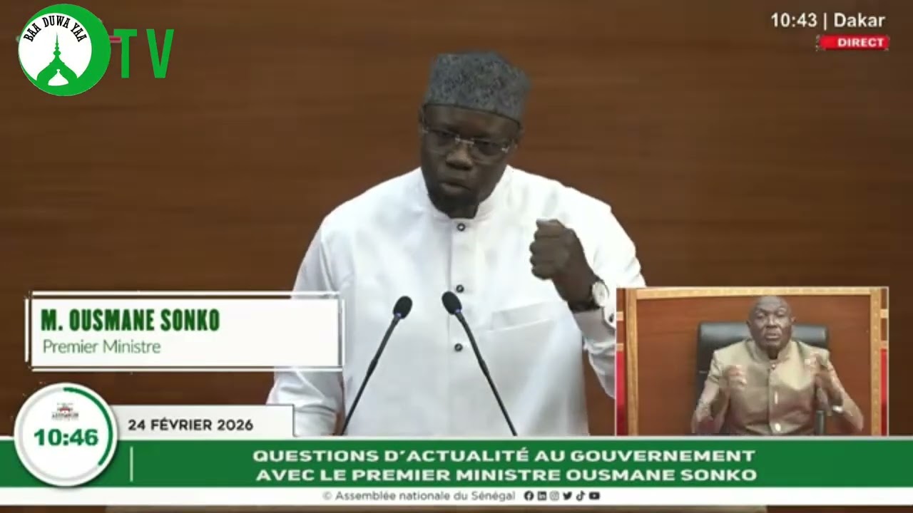 Assemblée: L'intégralité des réponses du PM OUSMANE SONKO 