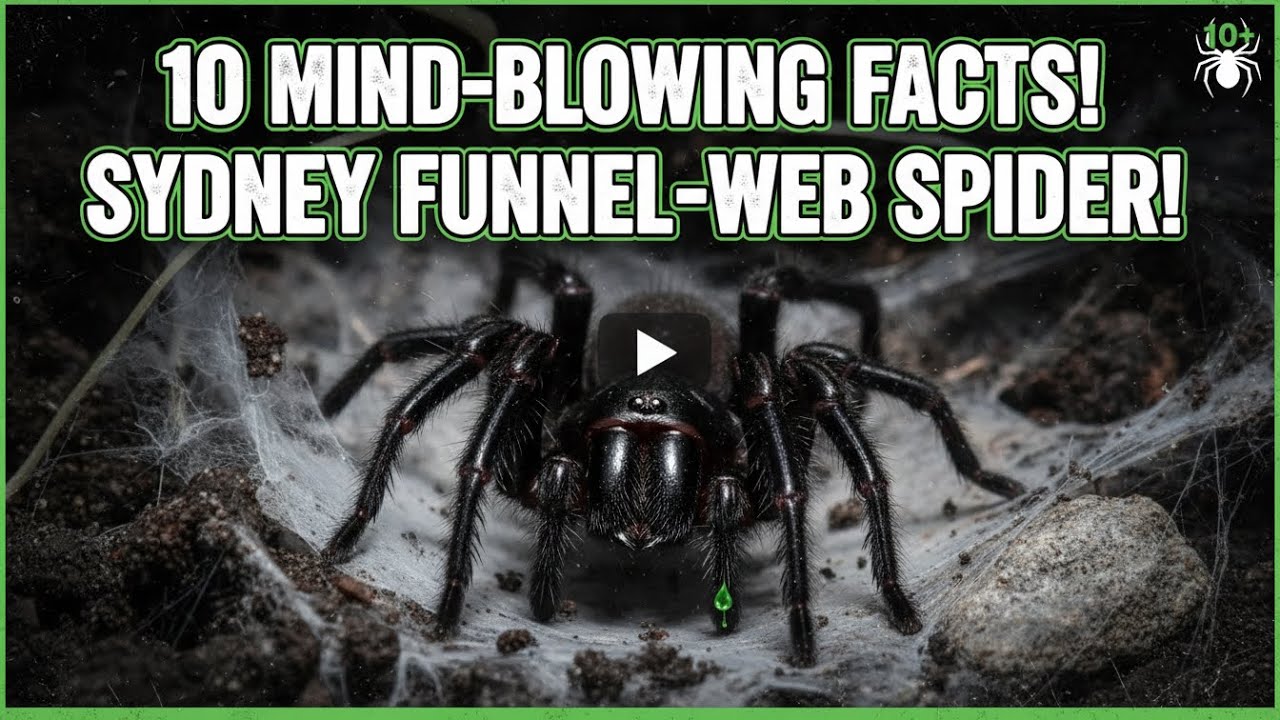 10 потрясающих фактов о сиднейском воронковом пауке🕷️🔥