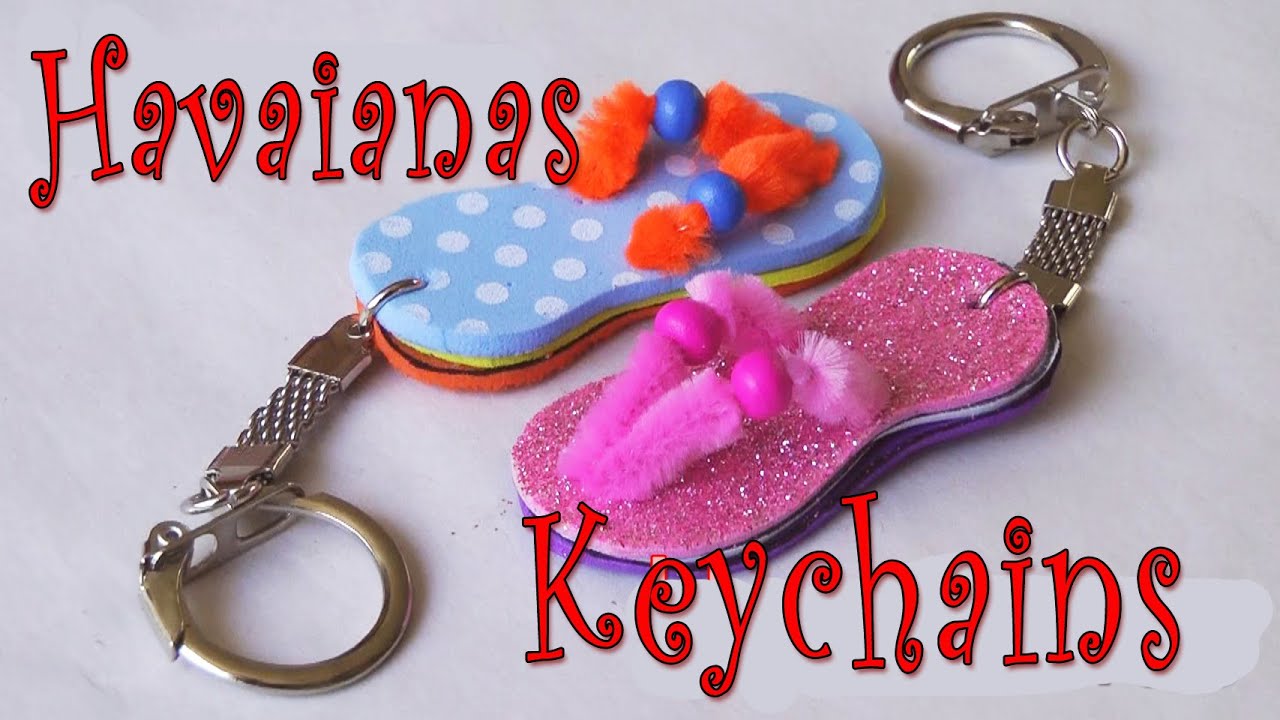 DIY crafts: How to make Havaianas key chain Ana | DIY Crafts.