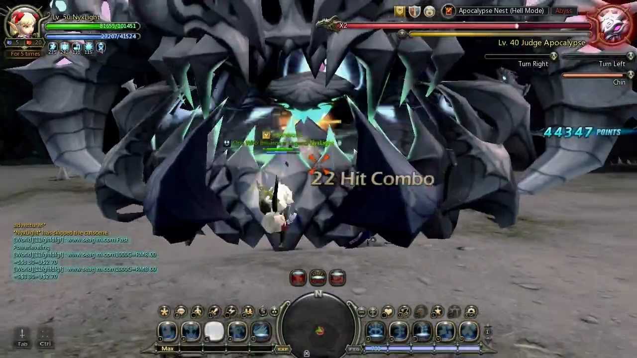 Dragon Nest SEA (Lvl 50 Tempest), Apocalypse Nest Hell Solo