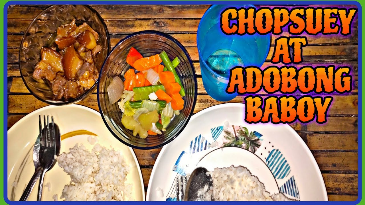 CHOPSUEY AT ADOBONG BABOY ANG ATING ULAM | Manugang tv is live!