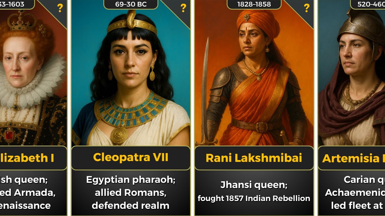 Top 30 Most Powerful Women in History | Queens, Leaders, and Legends Who Changed the World
