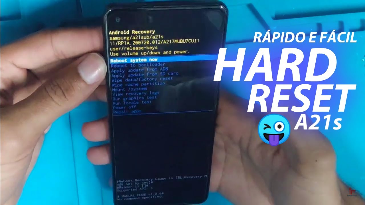 COMO FAZER HARD RESET SAMSUNG A21S 📱 RÁPIDO E FÁCIL - IF INFORMATICA