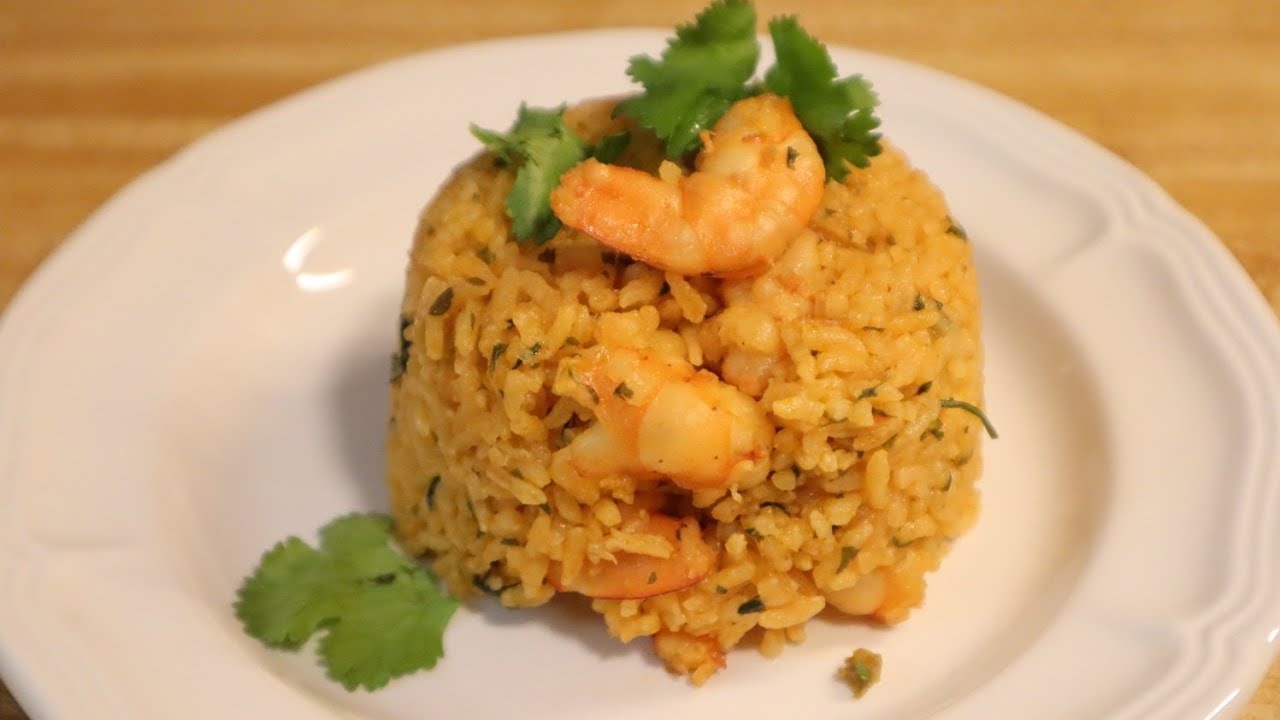 How to make arroz con camarones