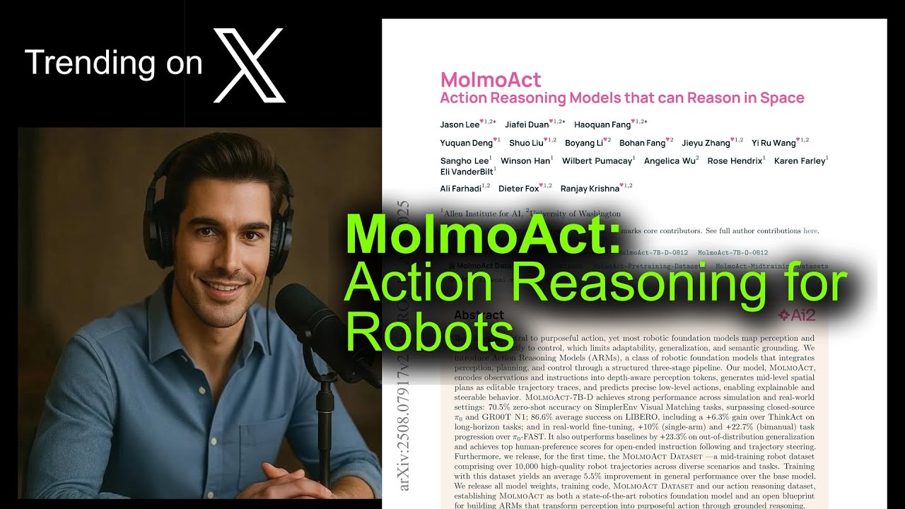 MolmoAct: Action Reasoning for Robots