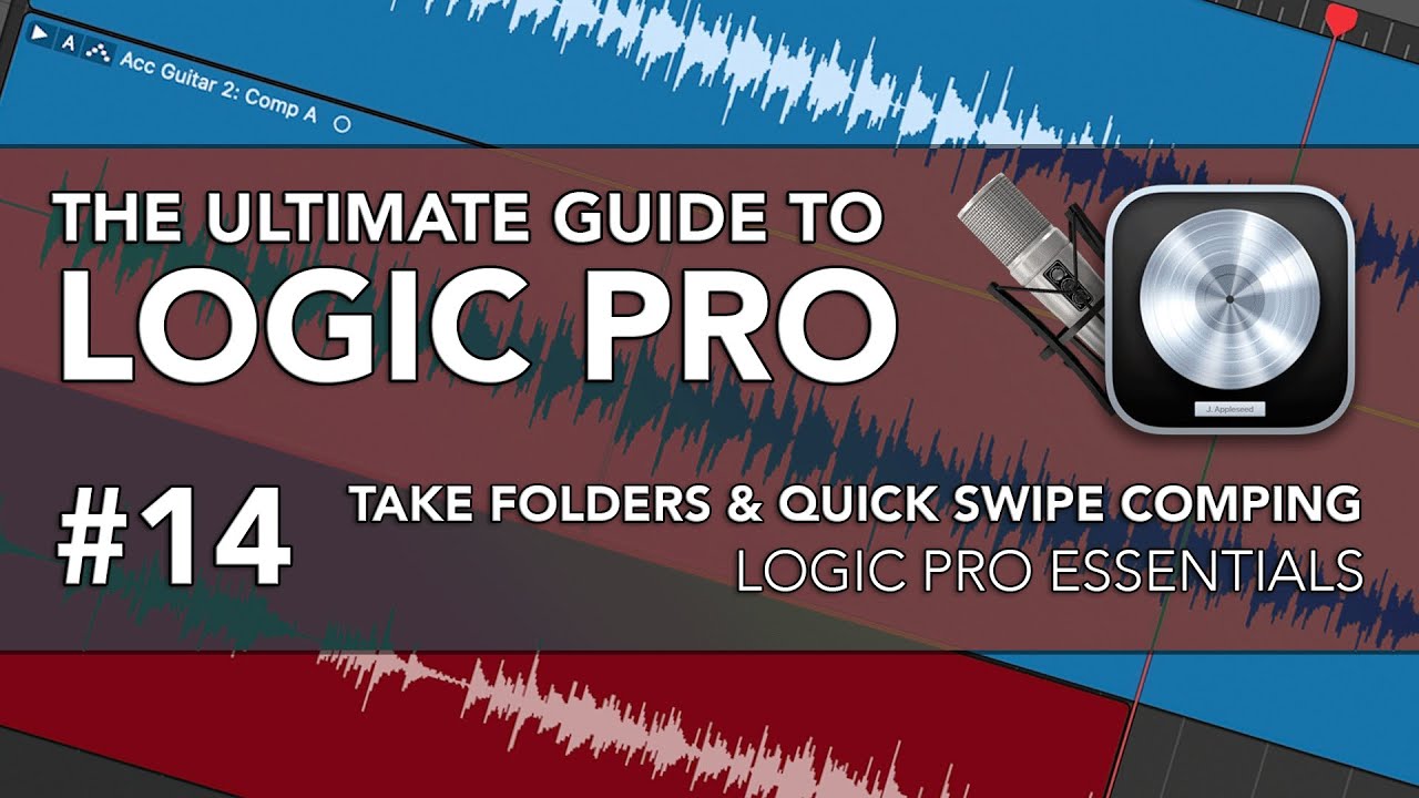 Logic Pro №14 — создание папок, быстрое свайпирование