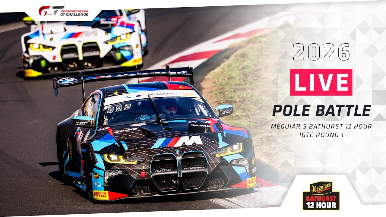 NA ŻYWO | Bitwa o słupki Pirelli | 12-godzinny wyścig Meguiar's Bathurst + #IGTC 2026
