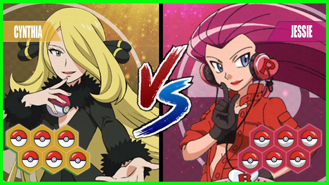Pokemon Battle Pedia: Cynthia Vs Jessie (Team Rocket)