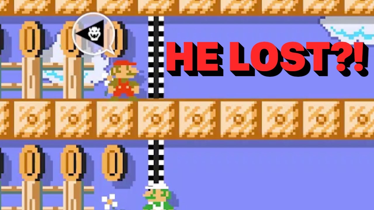 He was a PIXEL away and still LOST | Super Mario Maker 2 Multiplayer Versus
