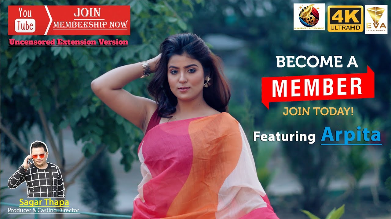 ARPITA Colorful Shiffon Saree Video| Bong Saree Sundori | UNCUT MEMBERS ONLY BRAND EVA ENTERTAINMENT