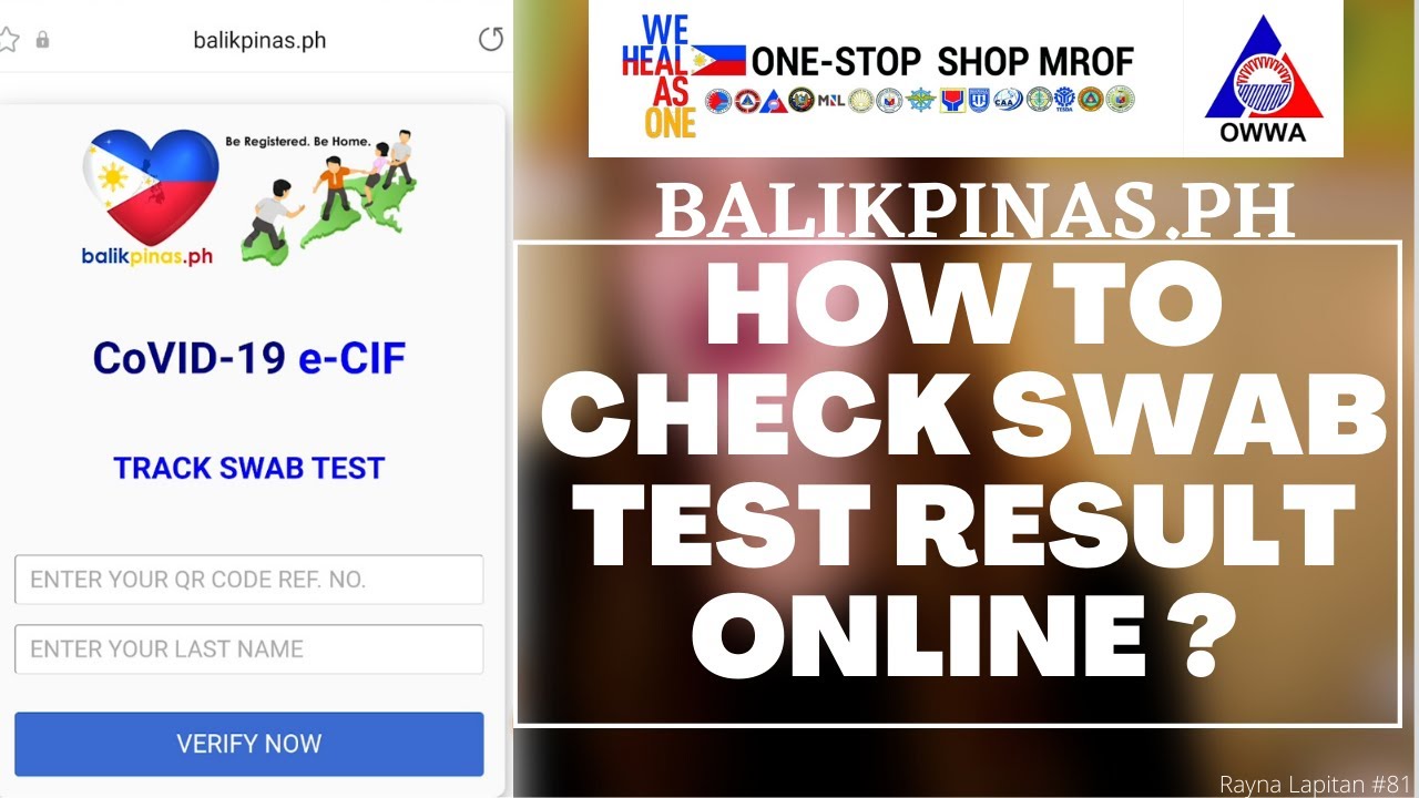 HOW TO CHECK SWAB TEST RESULT BALIKPINAS.PH | RAYNA LAPITAN VLOG #81
