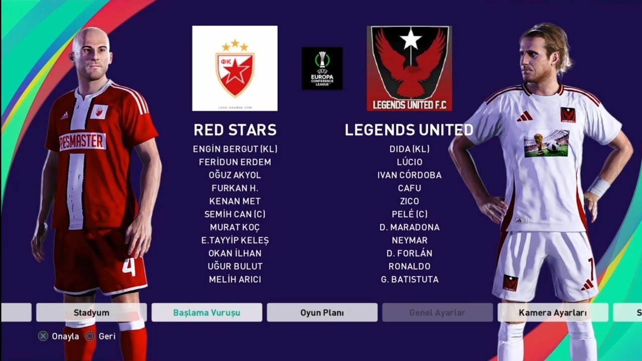 2025-26 UEFA CONFERANCE LEAGUE Yarı final 1.maçlar Red Stars Legends United 