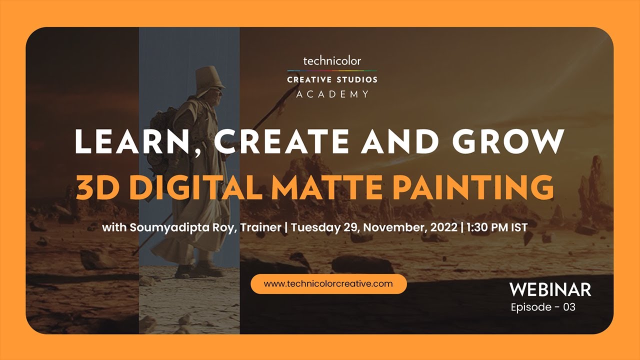 Webinar on 3D-DMP: Soumyadipta Roy, Technicolor Creative Studios Academy