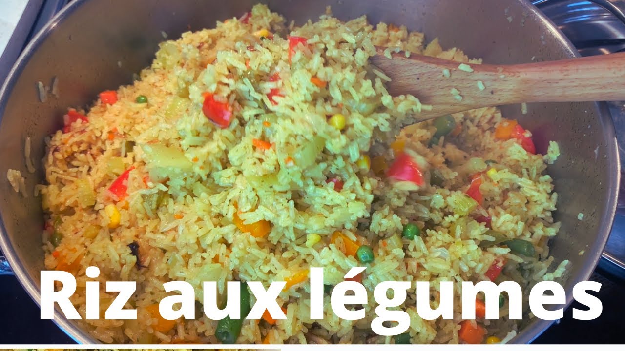 Comment  préparer un bon riz aux légumes et curry