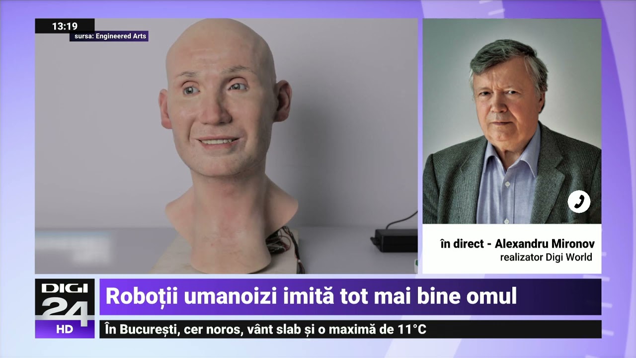 Un robot umanoid este capabil să realizeze expresii faciale uimitor de realiste