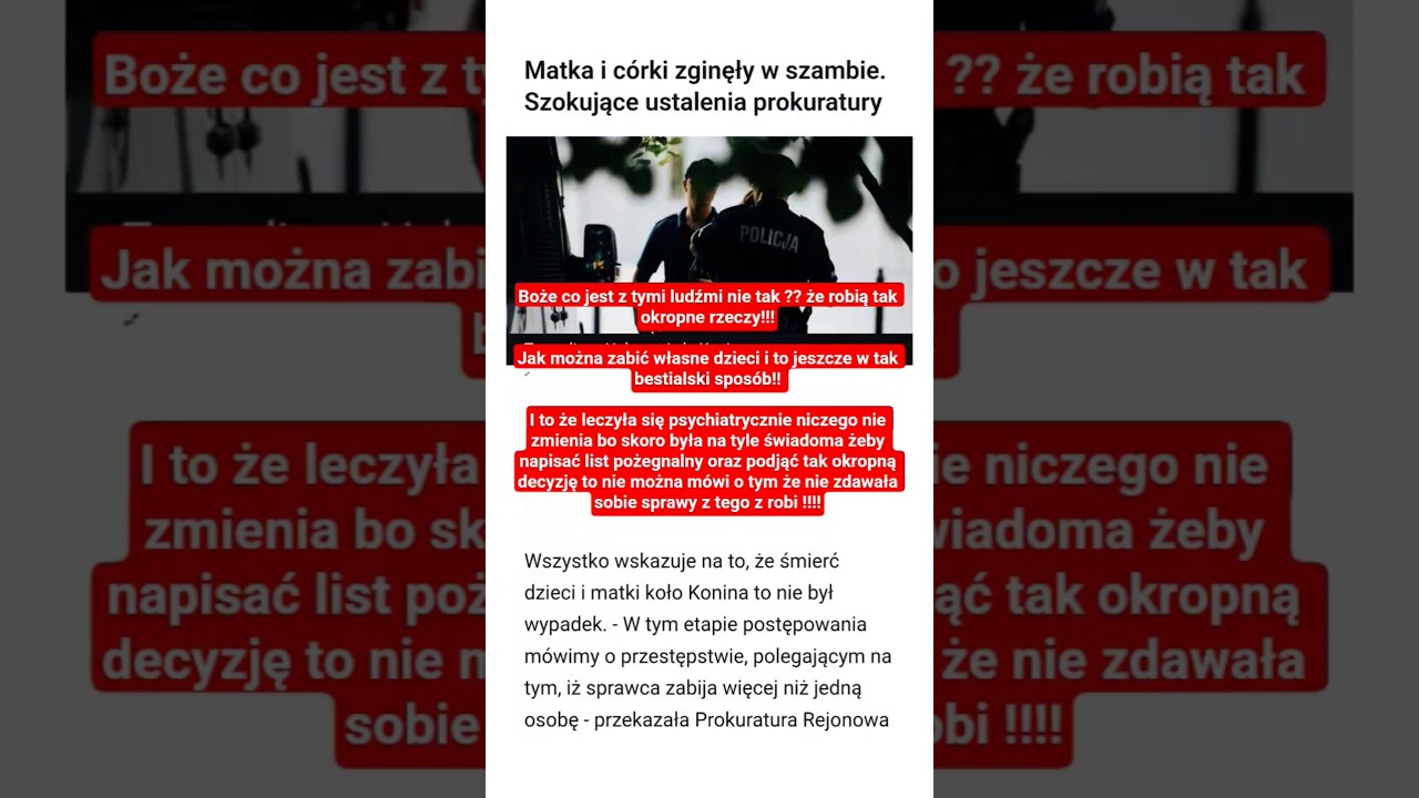 MATKA ZABIŁA WŁASNE DZIECI!!#polska #europa #dzieci #mama #rodzina