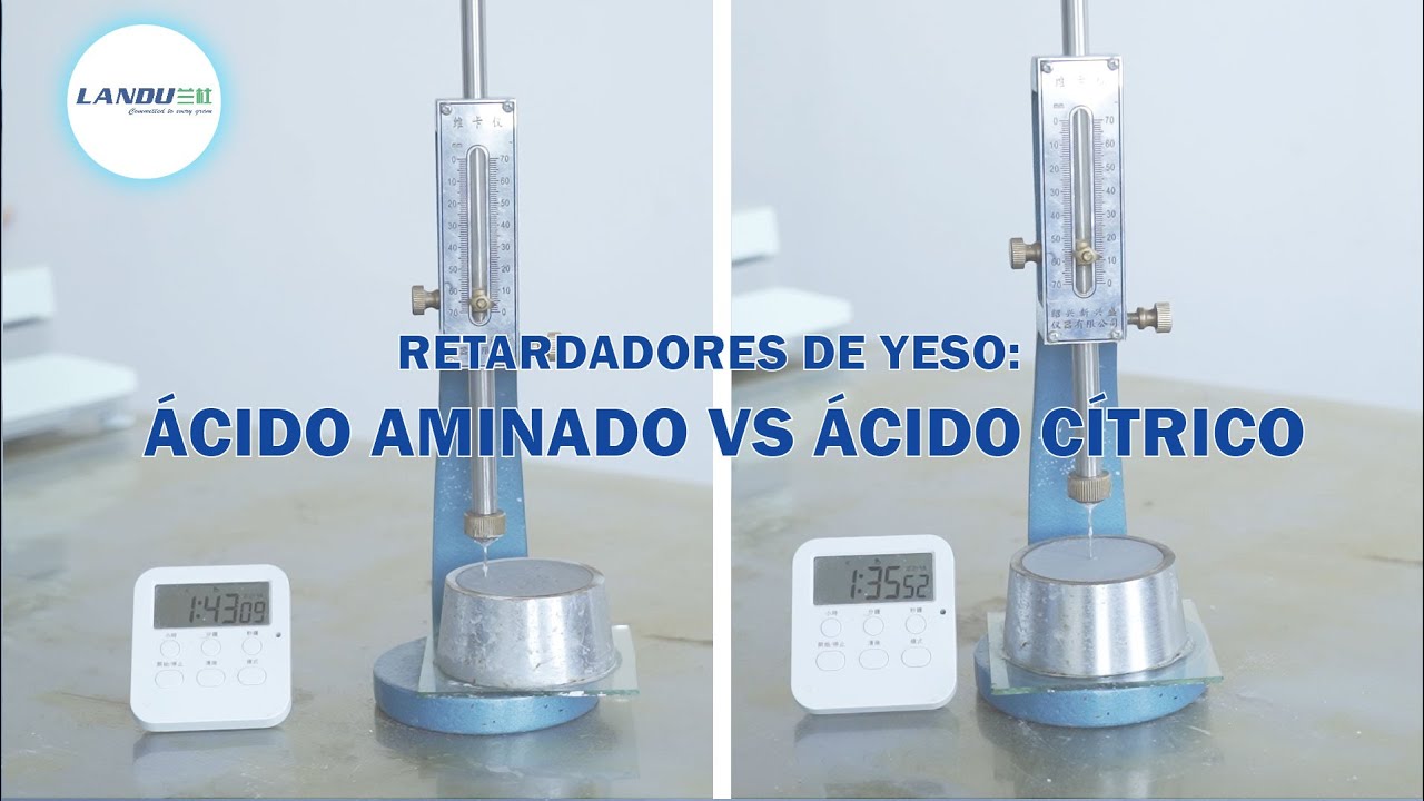 Retardadores de Yeso: Ácido Aminado vs Ácido Cítrico