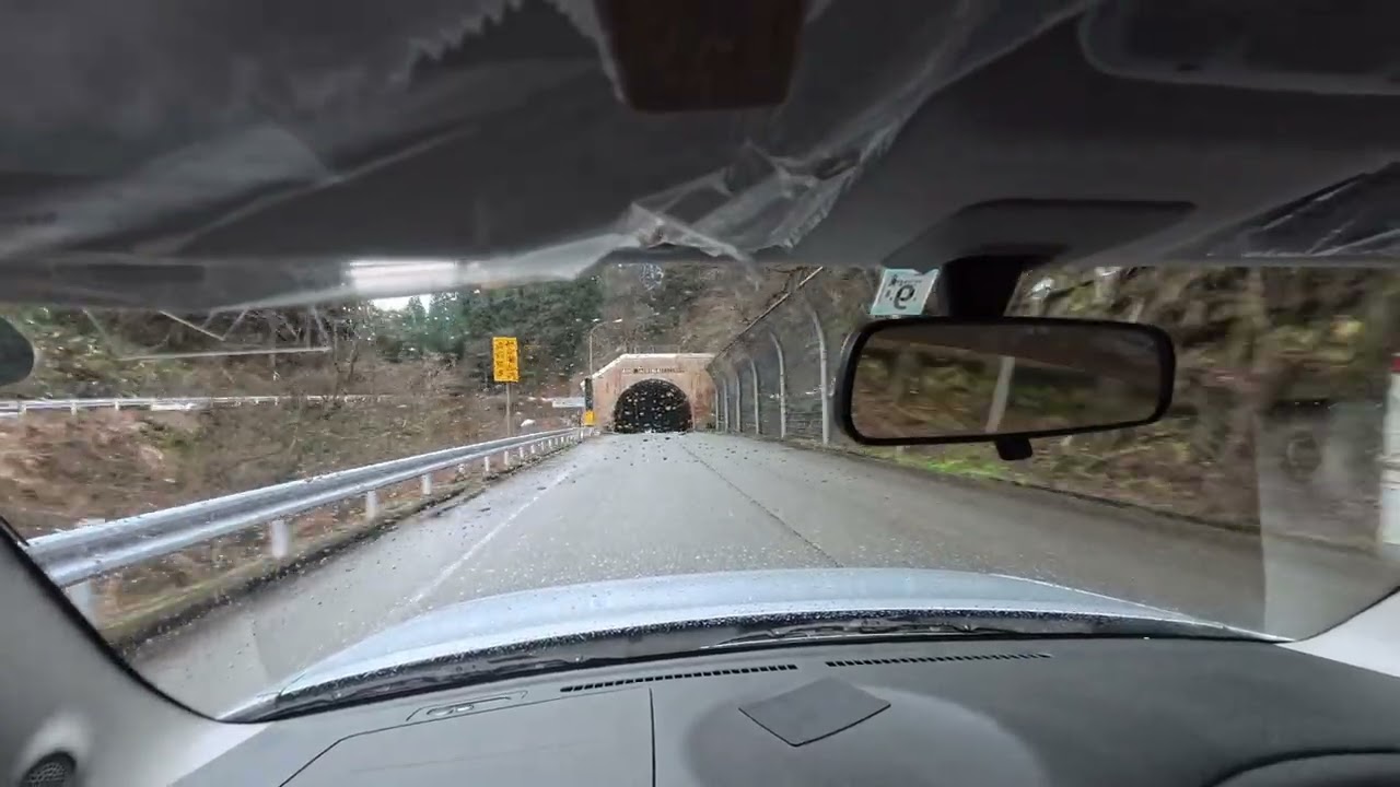 Rainy Afternoon Drive from the Mountains to Rural Roads | Japan
