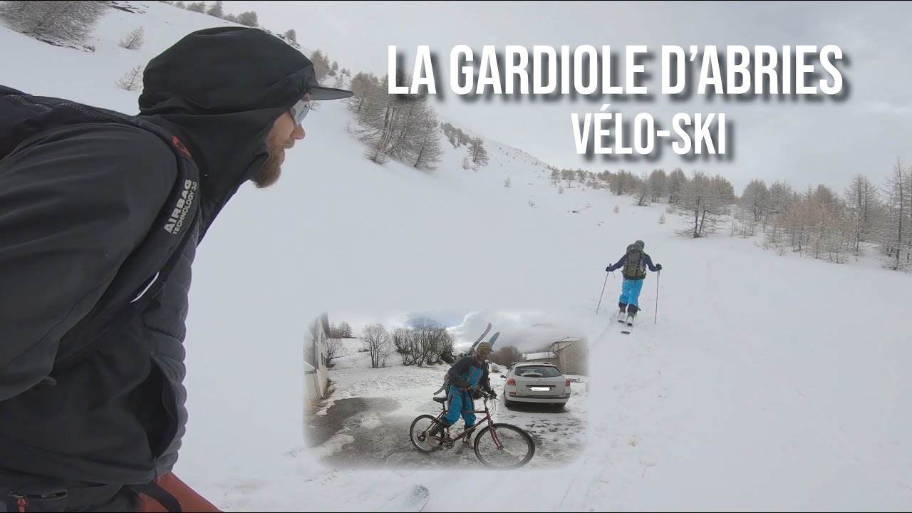 Vélo-ski, Les Gardioles d'Abries en poudreuse.