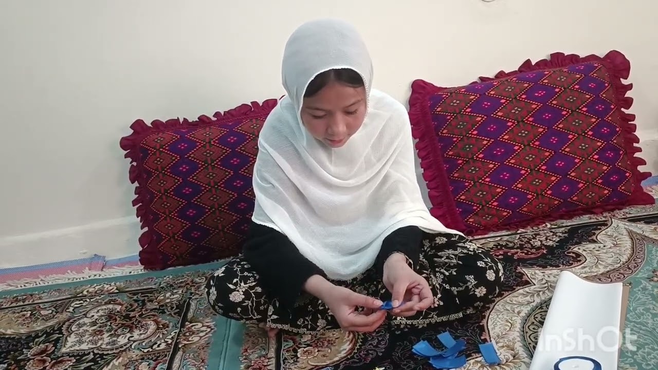  درست کردن گل دسته هنرنمایی پروانه جان !