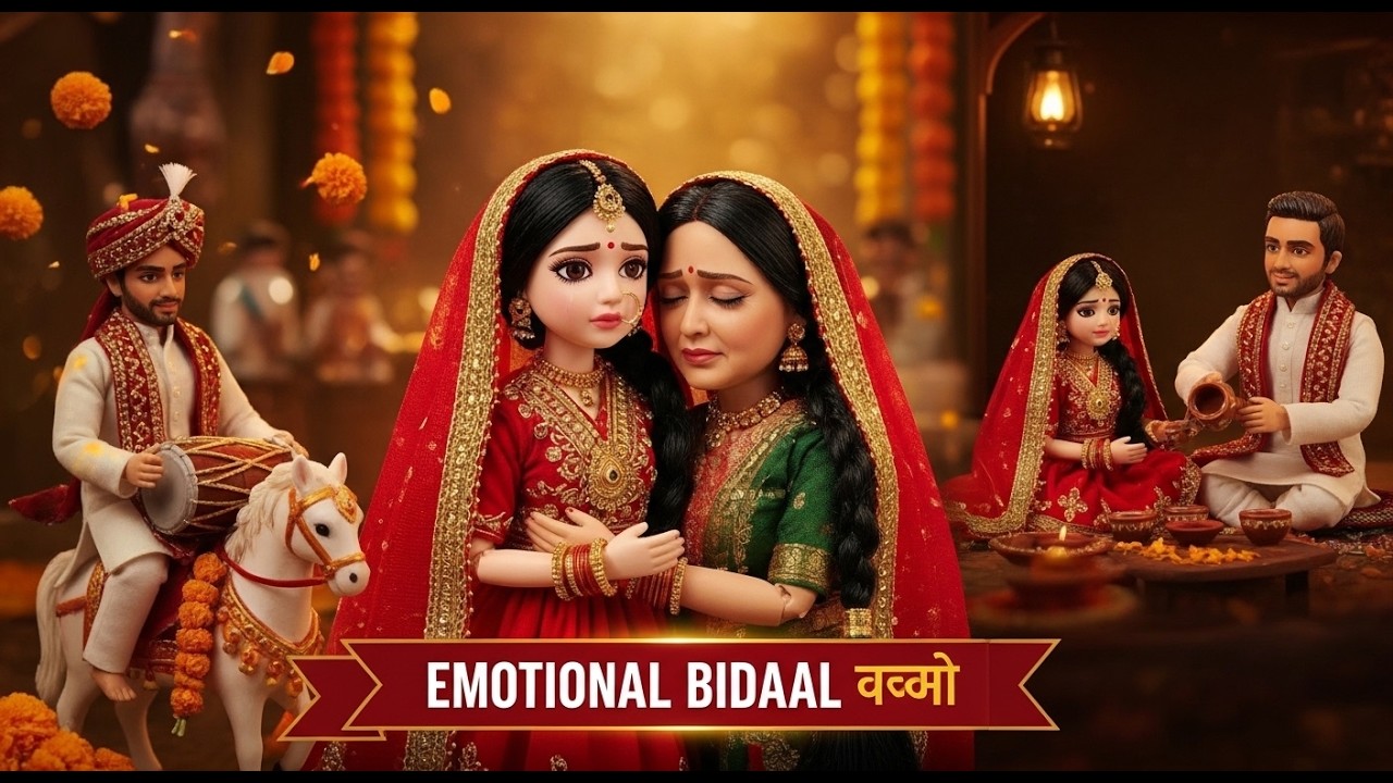 Miniature Doll Wedding Ceremony ASMR | Emotional Bridal Bidaai 💔 Tiny Village Marriage Full Story
