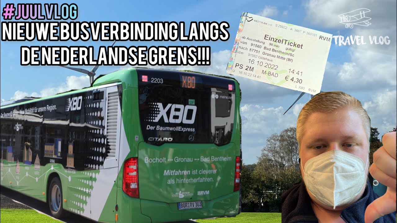 DE NIEUWE DUITSE SNELBUS LANGS DE NEDERLANDSE GRENS!!! | RVM lijn X80 introductie