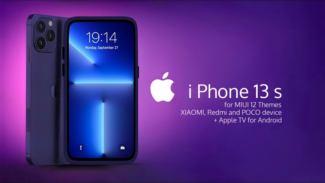 MIUI 12 Themes iPhone 13 s | Apple TV for Android | MIUI Themes Store Xiaomi Redmi POCO