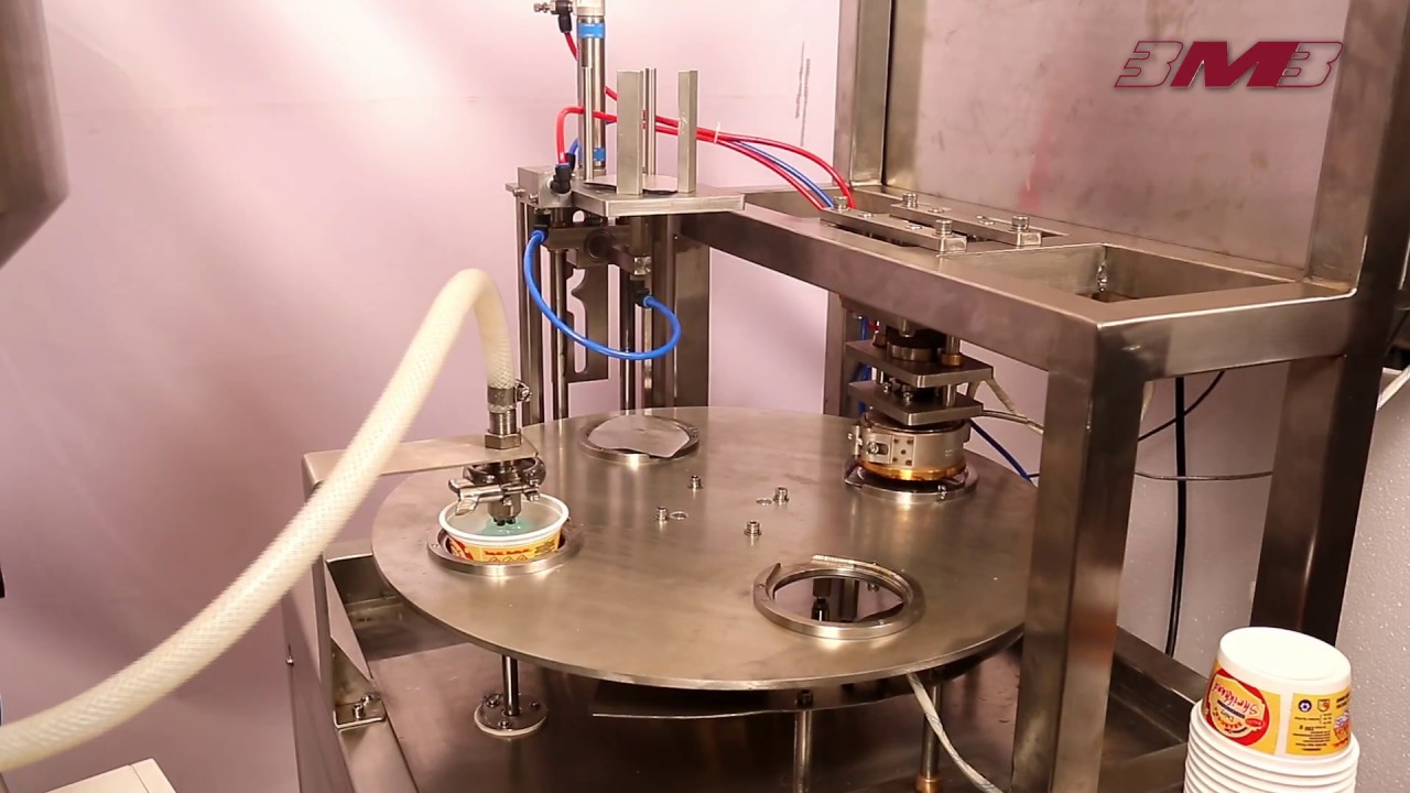 Semi-automatic plastic cup filling and sealing machine (Ideal for yogurt, dahi and shrikhand)
