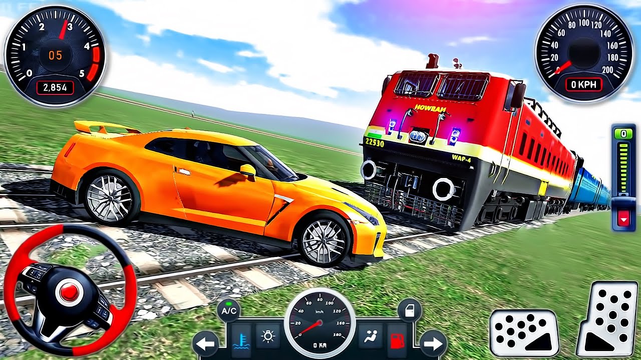 Indian Bikes Driving Simulator 3D - SUV Mahindra, Sport Car and Train 2024 - Android GamePlay #8