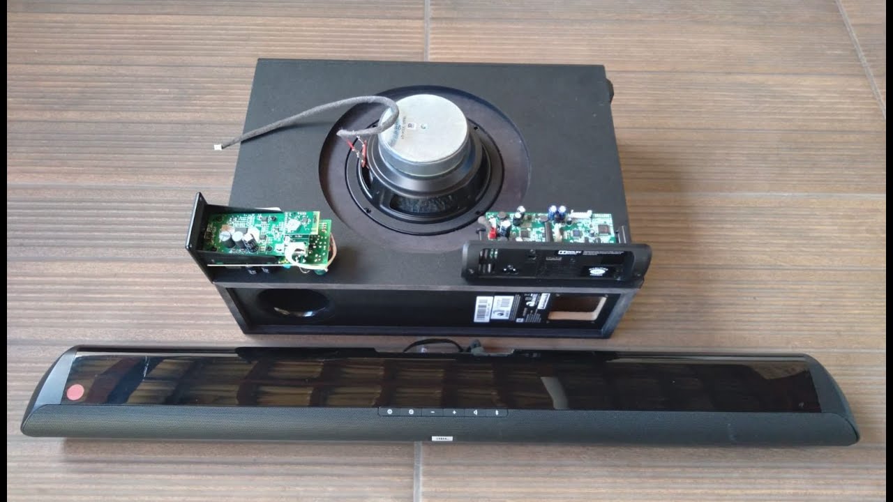 JBL Soundbar sb150 Look Inside (Disassembled) Teardown (Desmontado) Por dentro