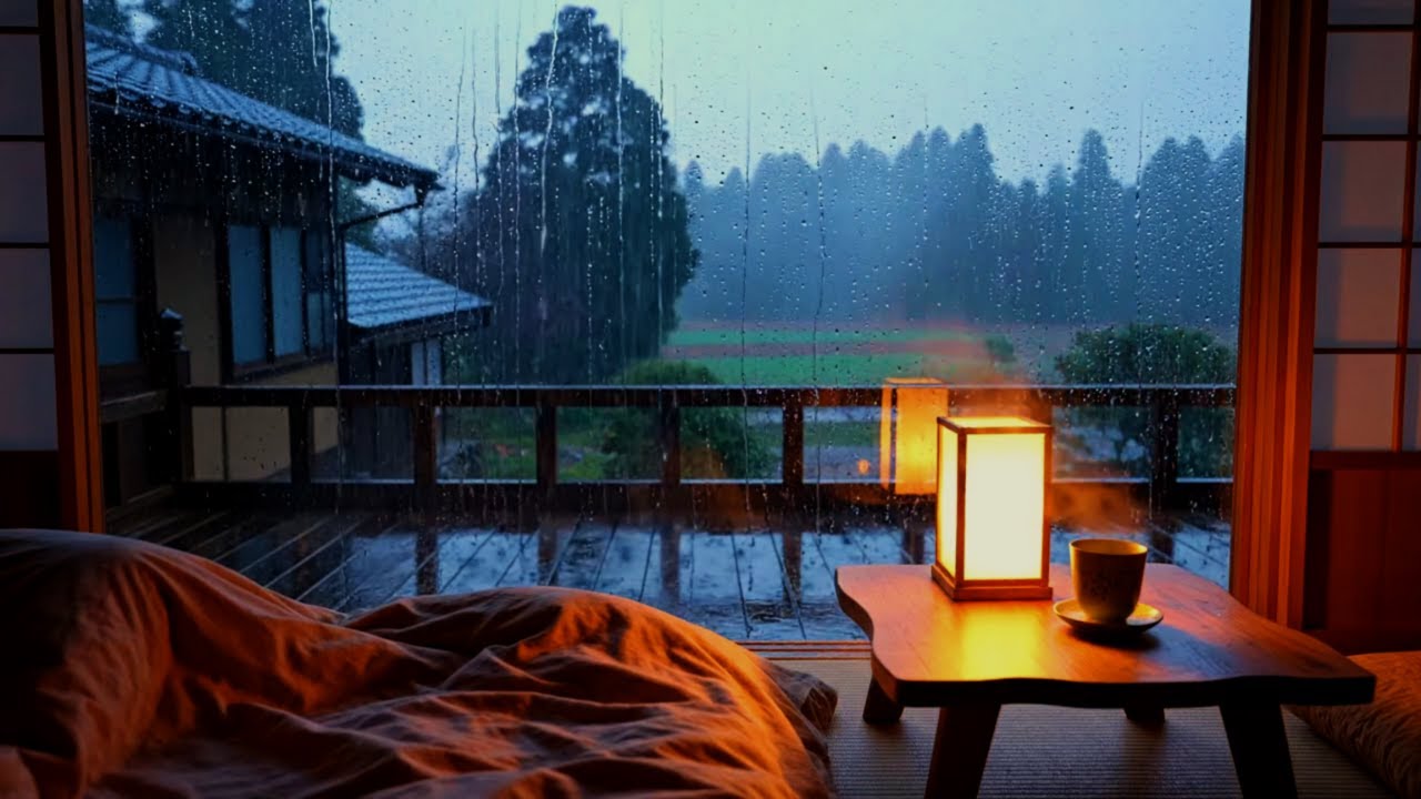 Rainy Japanese Room Lofi 🌧️ Chill Beats for Sleep & Study