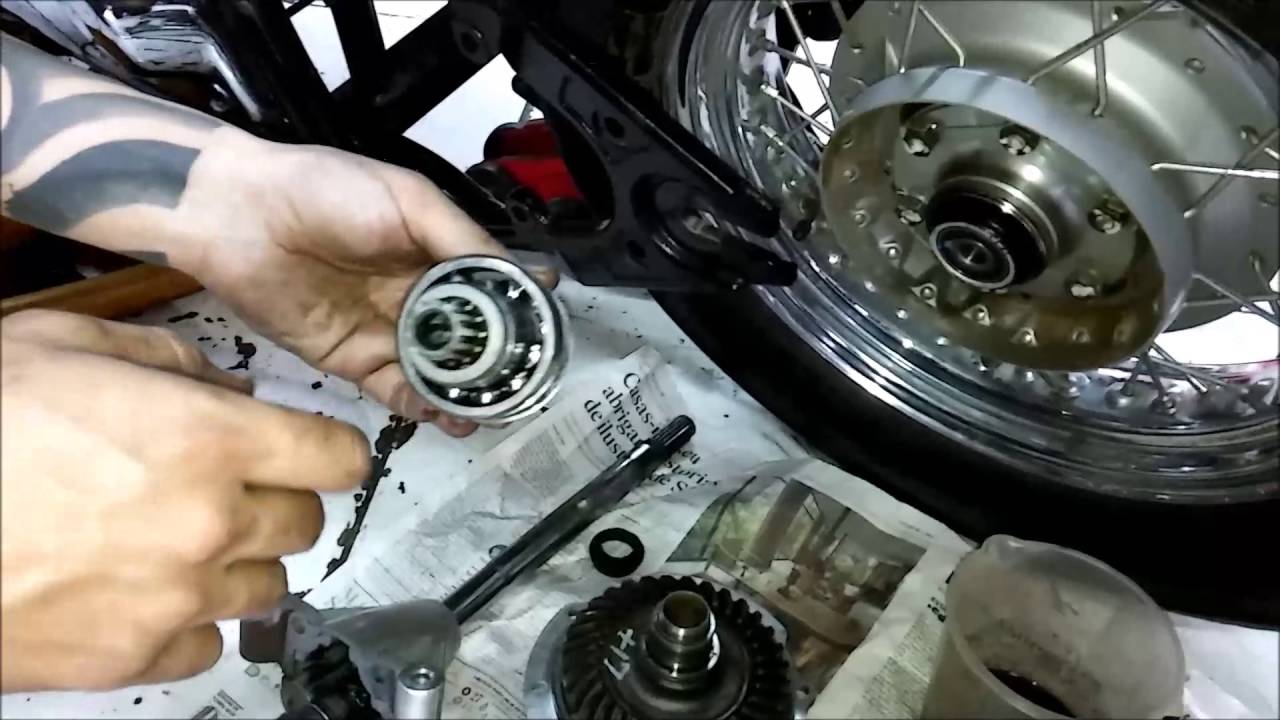 YAMAHA DRAG STAR 650   PROBLEMA NO CARDÃ   TROCA DOS ROLAMENTOS E ÓLEO