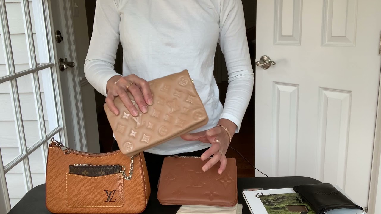 Louis Vuitton POCHETTE COUSSIN unboxing/LV- Chanel WOC Size Comparison.