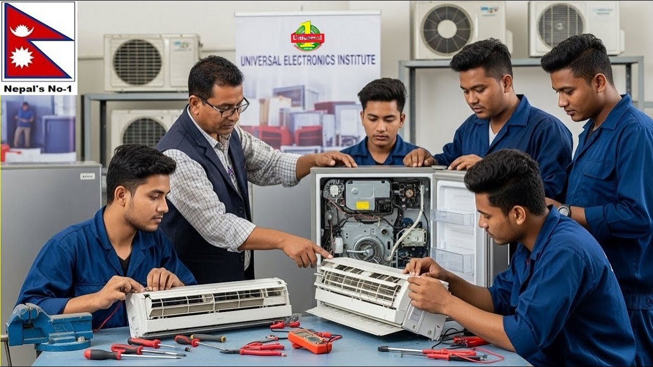 AC Fridge Training in kathmandu nepal | Air Conditioning & Refrigeration Repair Training (HVAC )