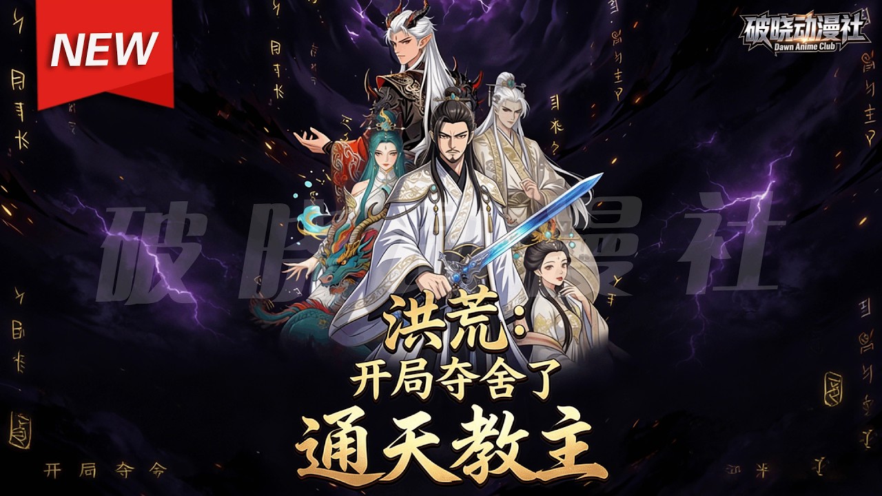 MULTISUB📢新番上线《洪荒开局夺舍了通天教主》第1~60集丨楚枫穿越洪荒成了通天教主，觉醒无敌签到系统，一路横推，逆天改命，誓要走出一条超越盘古、横扫洪荒的无敌大道！#破晓动漫社