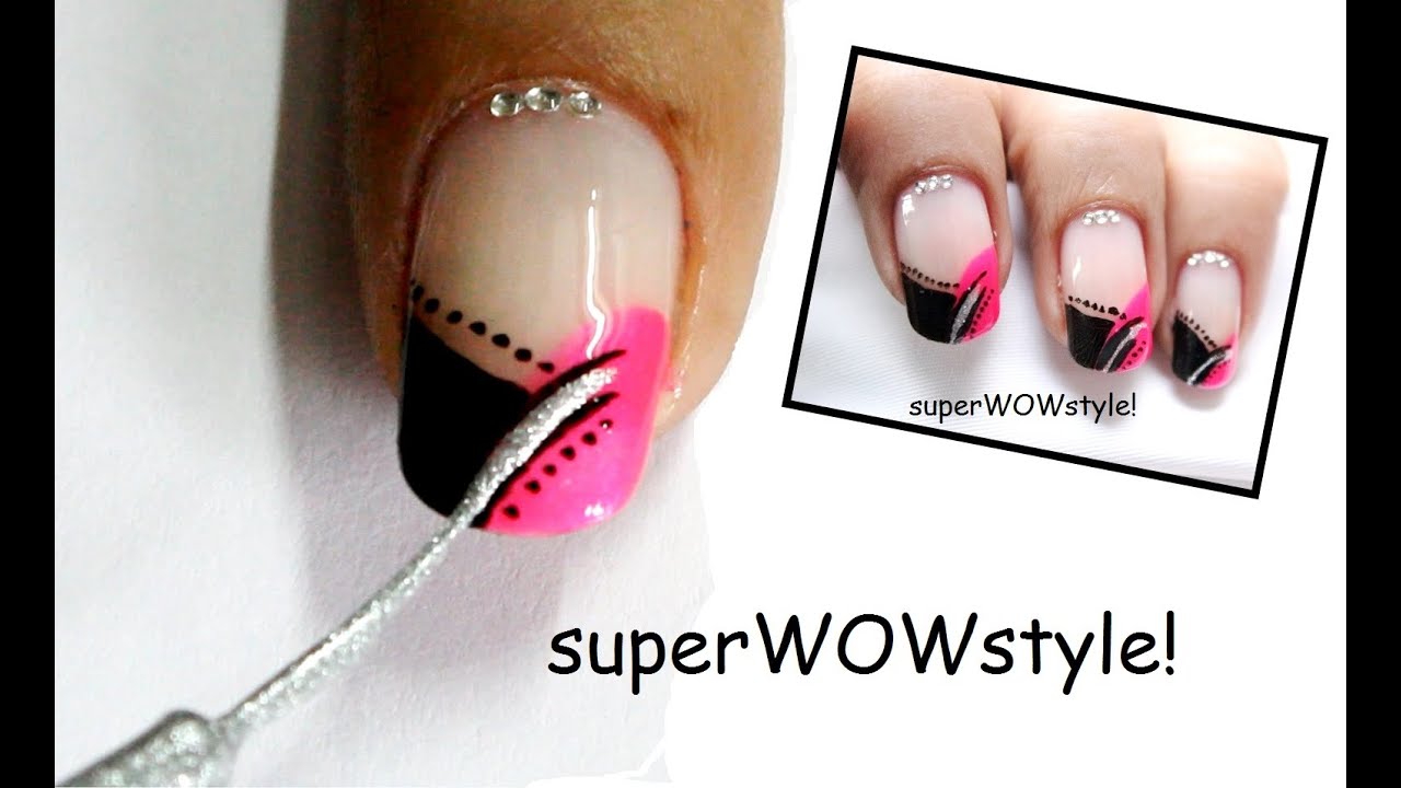 Neon French Tip: Cute Nail Designs Tutorial!