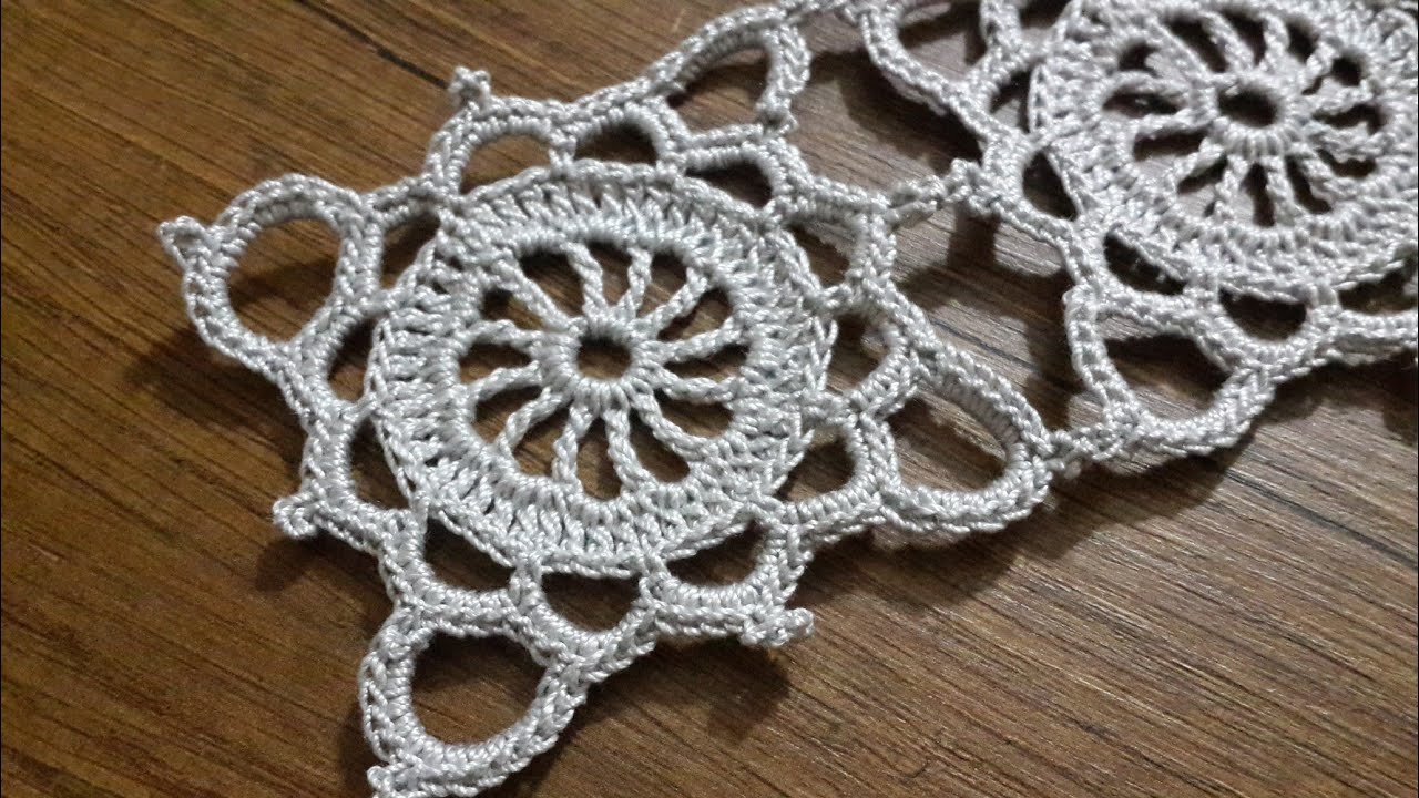 Tığişi Örgü Runner Masa Örtüsü Modeli Yapımı & Crochet