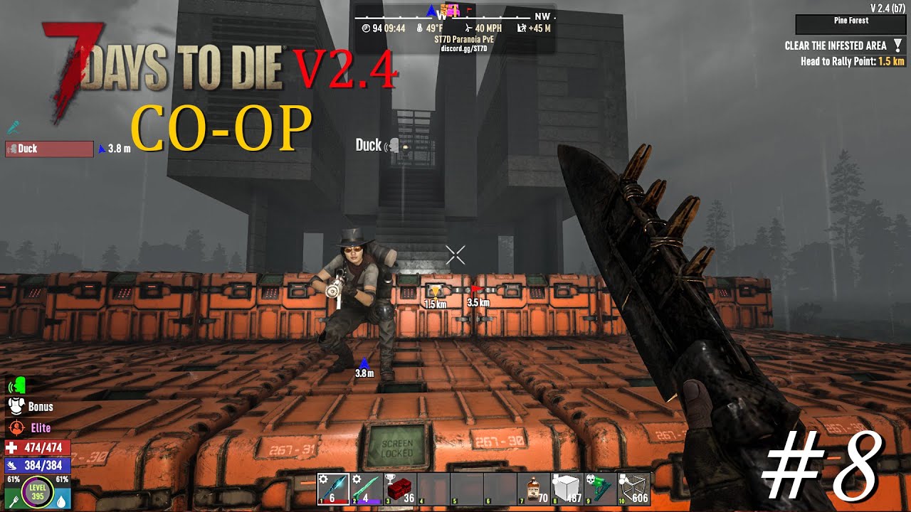 7 Days To Die  Co-Op #8 Mở Liên Tục 100 Hòm May Mắn Kiếm Vũ Khí Huyền Thoại Và Cái Kết P2