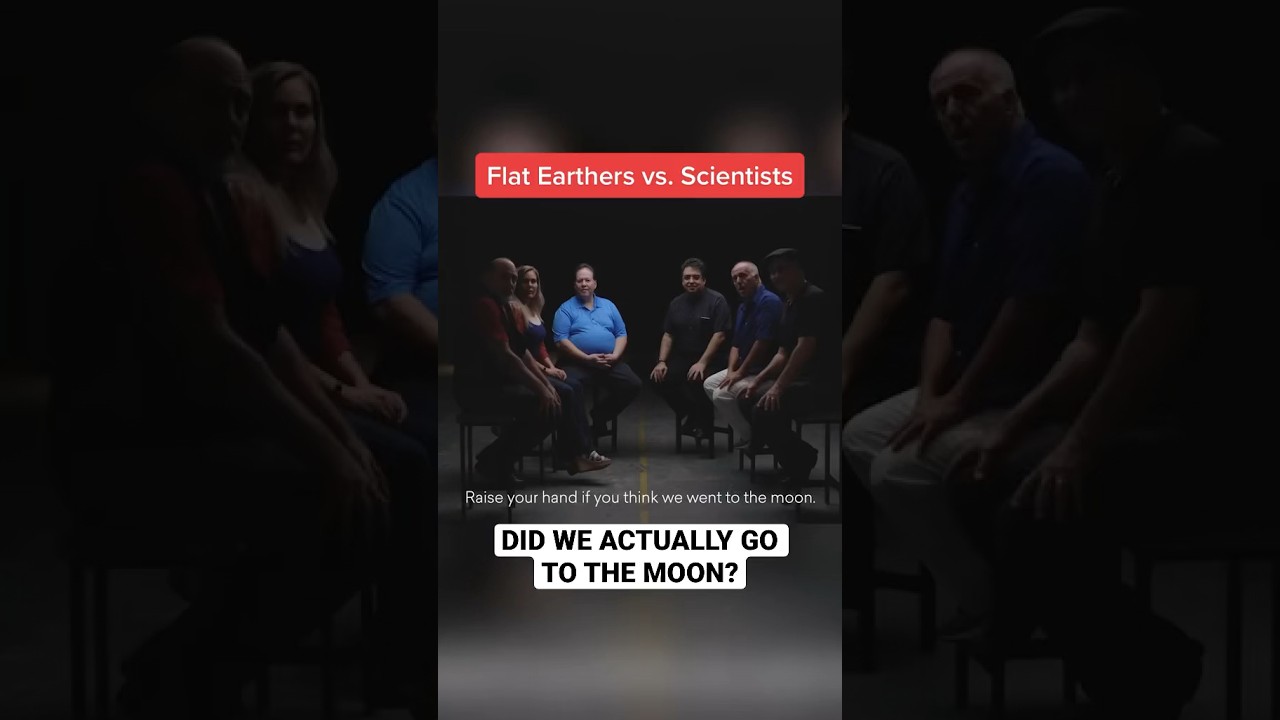 Did we actually go to the moon?🚀 Flat Earthers vs. Scientists #MiddleGround
