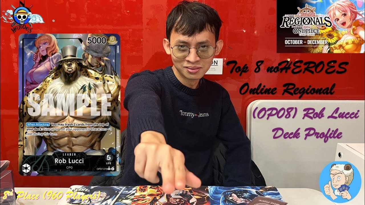 (OP08) noHEROES Online Regionals - 8th Place Rob Lucci Deck Profile