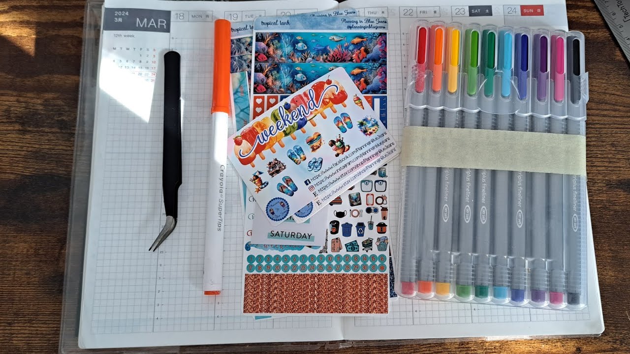 Plan with me for March 17-23, when I'll be on a boat(!!) In my Hobonichi Techo Cousin.