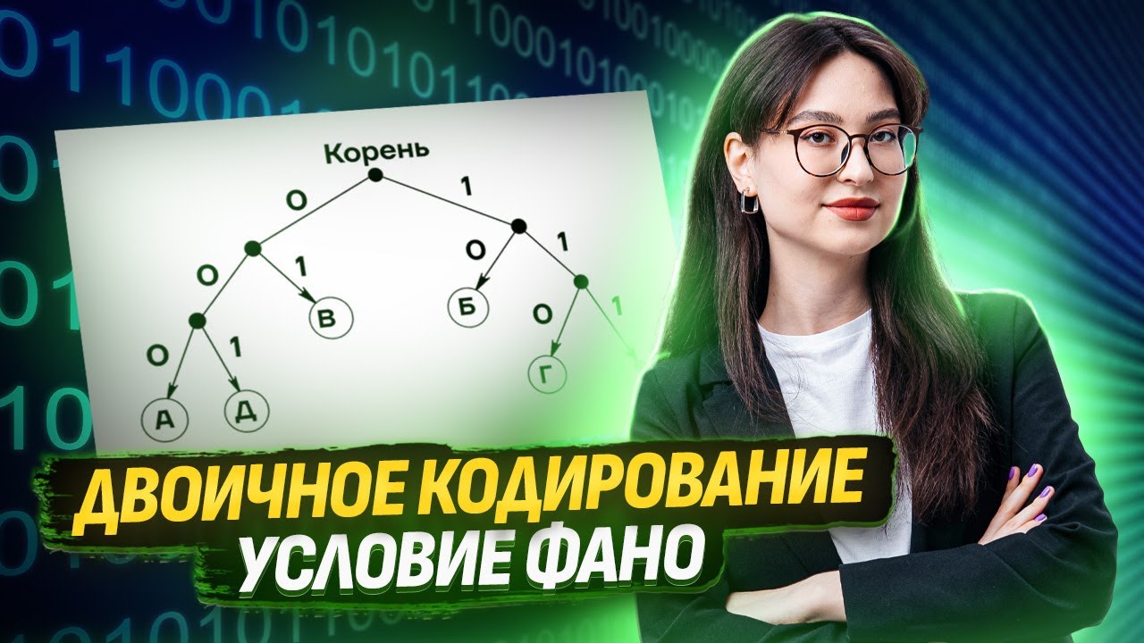 Двоичное кодирование и условие Фано для ЕГЭ по информатике | Умскул