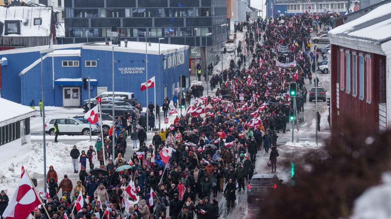 Thousands gather in Greenland and Denmark to protest against Trump&rsquo;s takeover threat