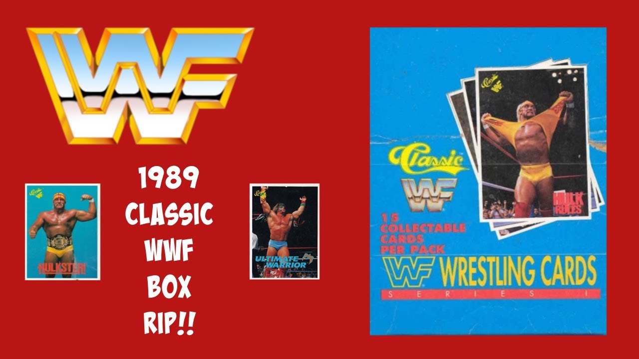 Классическая коробка карточек рестлинга WWF 1990 года! Халк Хоган, Последний Воин, Андре Гигант и...